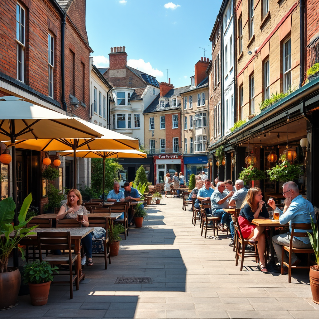 Summer Beer Garden Is Highlight of Newport City Centre Pub